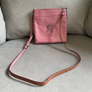 Coach Crossbody Rose and Silver Minnie Mouse Collab
